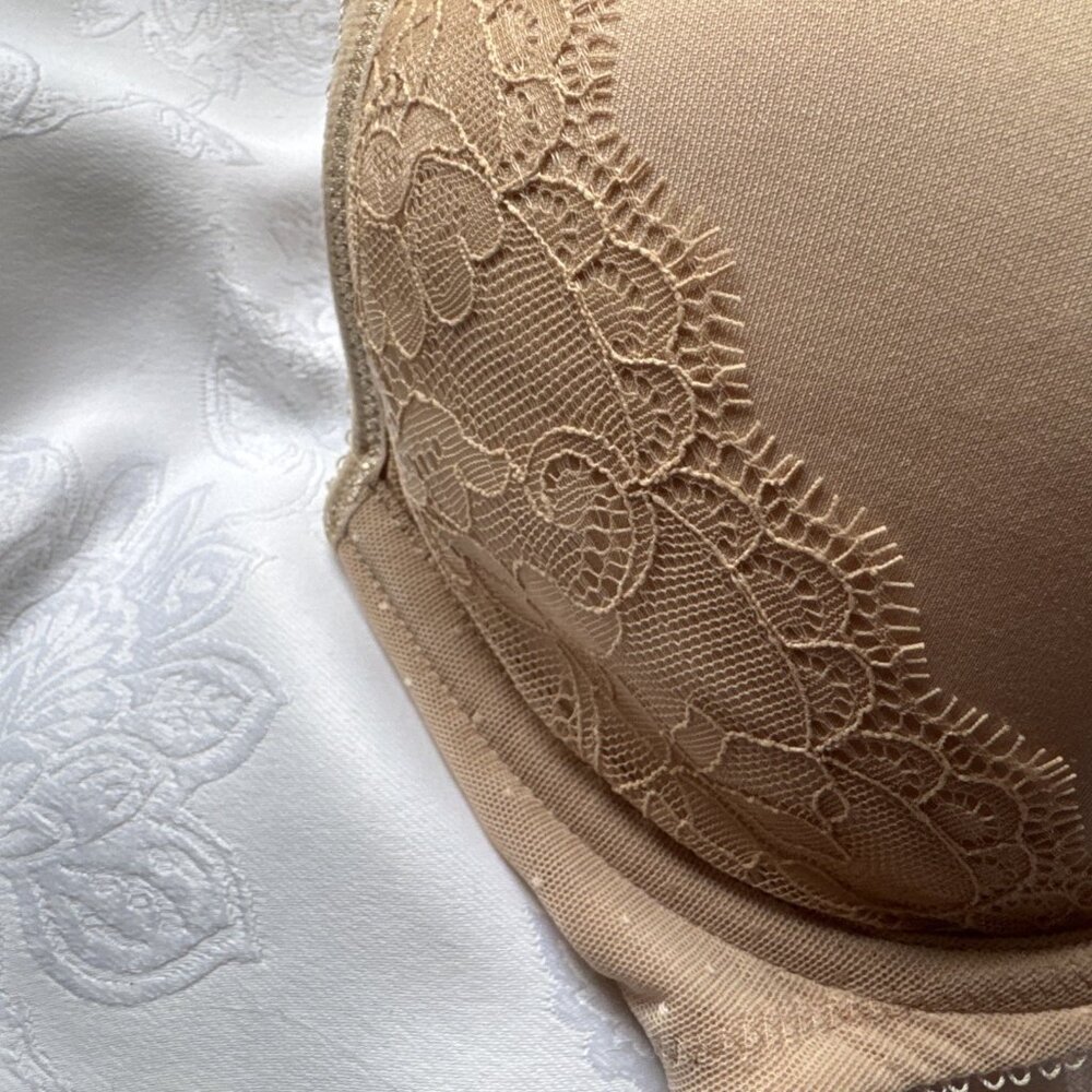 Wacoal 853186 Retro Chic Contour Underwire T-Shirt Bra Toast 32DD NEW $72 - Picture 6 of 8